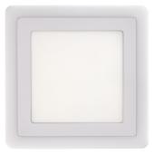Накладной (LED) светильник Квадрат с подсветкой DLB Smartbuy-13w/3000K+B/IP20 (SBLSq1-DLB-13-3K-B)
