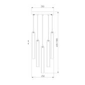 Подвесная люстра Eurosvet Lynn 50381/5 хром