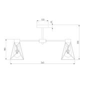 Потолочная люстра Eurosvet Trappola 70107/5 черный/латунь