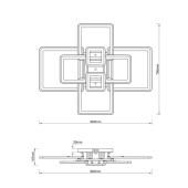 Потолочная светодиодная люстра Escada Plain 10286/8LED