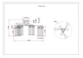 Потолочная люстра Vitaluce V5887-9/4