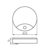 Светильник настенный Kanlux TIVA 1030 1/2DR/ML-OL 70747