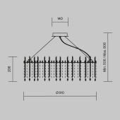Подвесная люстра Maytoni Rocio MOD036PL-18N
