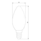 Лампа светодиодная филаментная Elektrostandard BLE1409 E14 9W 3300K прозрачная 4690389150678