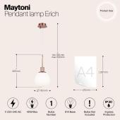 Подвесной светильник Maytoni Eustoma MOD238-PL-01-B