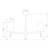 Потолочная люстра Escada Smog 661/4PL