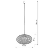 Подвесная люстра Nowodvorski Rattan M Wood 11154
