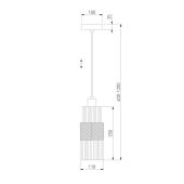 Подвесной светильник Eurosvet Soho 50209/1 хром