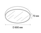 Накладной светильник Denkirs DK3090-WH+CH