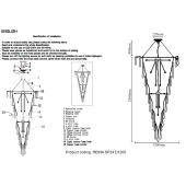 Подвесная люстра Crystal Lux Reina SP34 D1200 Gold Pearl