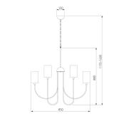 Подвесная люстра Eurosvet Abbey 60164/10 латунь