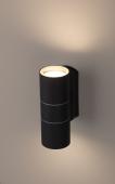 Уличный настенный светильник ЭРА Design WL28 BK