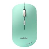 Мышь проводная беззвучная с подсветкой Smartbuy 288 зеленая (SBM-288-LG) / 40