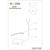 Потолочное основание Mantra Modular Light Florones 9355