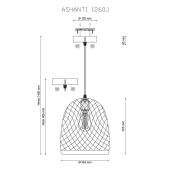 Подвесной светильник Lucia Tucci Ashanti 1260.1