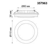 Декоративная рамка к артикулам 357585-357587, 357589, 357909-357910 Novotech Metis 357916