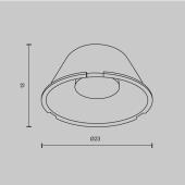 Линза для светильников Maytoni Technical серии Mini 25 LensD25-25