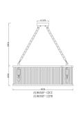 Подвесная люстра Arte Lamp Anetta A1065SP-12PB