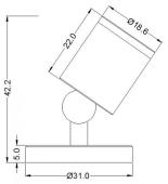 Встраиваемый светильник Denkirs Vibi DK3055-BK