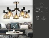 Подвесная люстра Crystal Lux FELIZ SP-PL6 BRONZE/WHITE