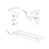 Накладка для розетки HDMI серебряный рифленый WL09-HDMI-CP 4690389128318