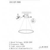 Подвесной светодиодный светильник iLedex Axis 10112P/1-24W-3000K-D800 BR