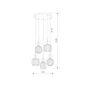 Подвесной светильник TK Lighting 11043 Sophia Cognac a071826