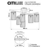 Потолочная люстра Citilux Axis CL313263