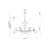 Подвесная люстра Lucia Tucci Fiori Di Rose 106.3