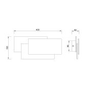 Настенный светодиодный светильник Mantra Tahiti 8089