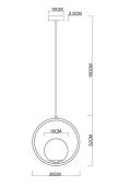 Подвесной светильник Newport Amalia 35401/S chrome без абажуров М0069052