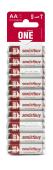 Батарейка алкалиновая Smartbuy ONE LR6/10B (300/600)  (SOBA-2A10B-Eco)
