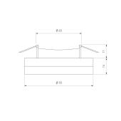 Встраиваемый светильник Elektrostandard 8355 MR16 CL/WH прозрачный/белый 4690389041068