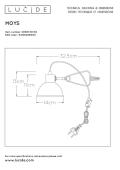 Настольная лампа Lucide Moys 45987/01/30