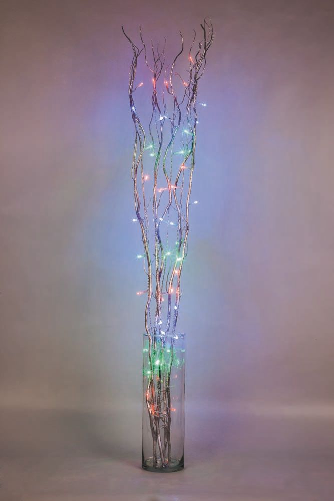 Ветка декоративная светодиодная Feron LD206B-indoor c RGB подсветкой от сети, высота 120 см