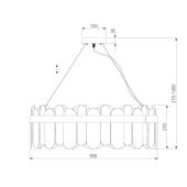 Подвесная люстра Bogates Conte 333/10