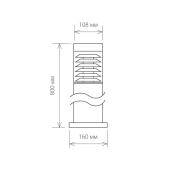 Уличный светильник Elektrostandard 1507 Techno серый 4690389083044