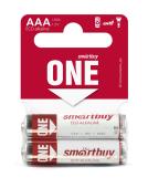 Батарейка алкалиновая Smartbuy ONE LR03/2SB (60/600)  (SOBA-3A02SB-Eco)