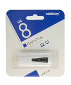 UFD Smartbuy 8GB IRON White, LED индикатор (SB8GBIR-W)