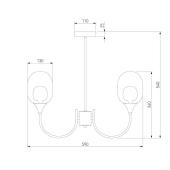 Подвесная люстра Eurosvet Spritz 70217/6 латунь