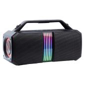 Портативная колонка SmartBuy FLYER, супер басс, 60Вт, Bluetooth, MP3, мик.вх. RGB, черная (SBS-5820)