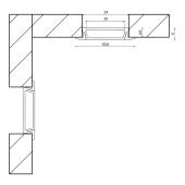 Встраиваемый профиль с рассеивателем SWG RC-3545-2.5 007136