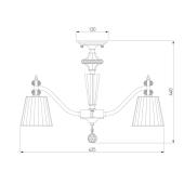 Потолочная люстра Eurosvet Diva 60122/5 хром