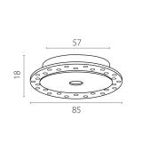 Рамка скрытого монтажа плоская д/светильников 0741х6 Spira Lightstar 074106-02