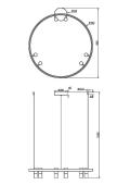 Подвесная светодиодная люстра Maytoni Satellite MOD102PL-L42BK