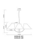 Подвесная люстра Arte Lamp Rondo A4086LM-4AB