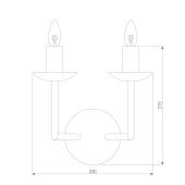 Бра Eurosvet Cariso 60150/2 хром