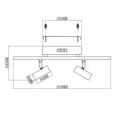 Светодиодный спот Moderli Right V5044-2WL