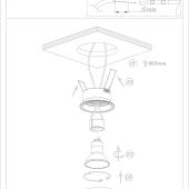 Встраиваемый светильник Denkirs DK3012-WH