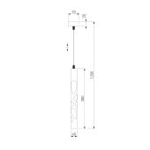 Подвесной светодиодный светильник Elektrostandard DLR037 12W 4200K черный матовый 4690389138539